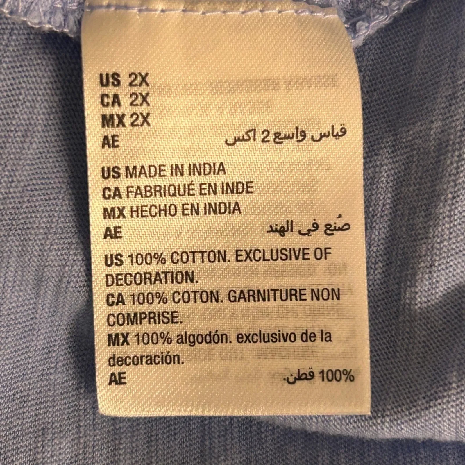 Vintage‎ Peasant Blouse Blue 2X - Image 5