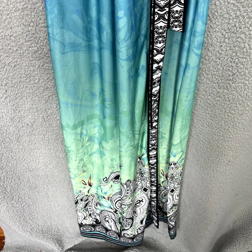 Vtg Y2K New York & Co Maxi‎ Dress Womens XS Blue Feminine Boho Fairy Ethereal - Image 5