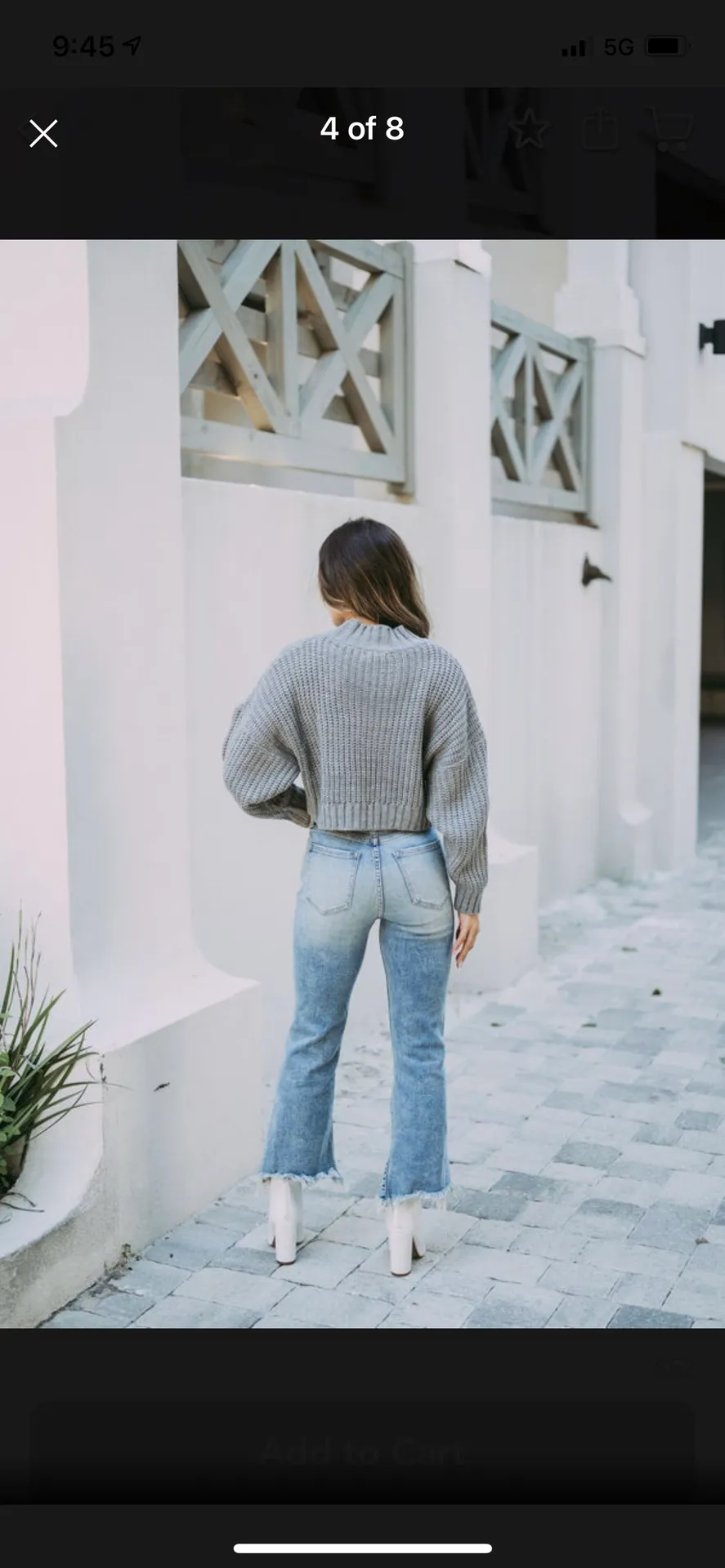 These Three Boutique gray cropped sweater - Image 4