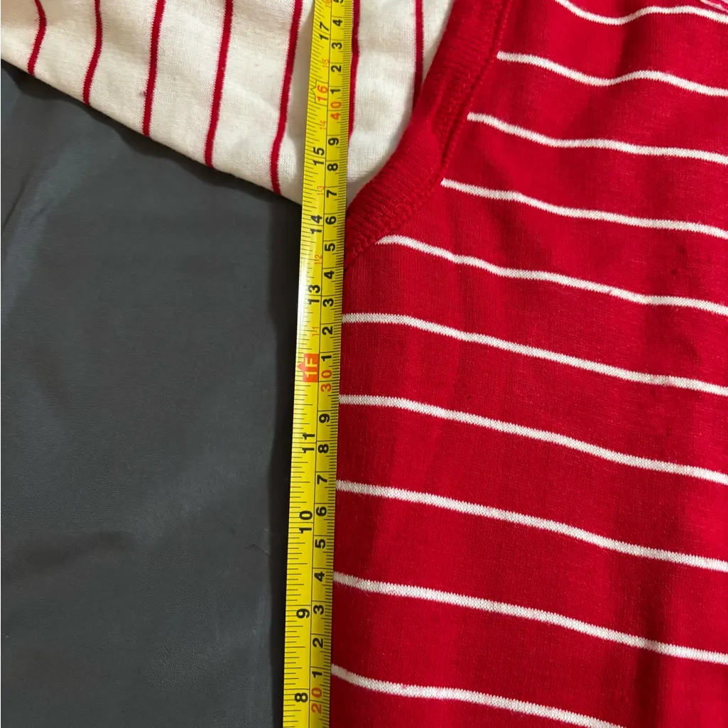 Vintage Mister Noah Red Striped Women's Valentines Day Sweater Size M - Image 5