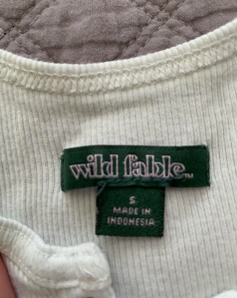 Wild Fable White Button Up Tank - Image 2