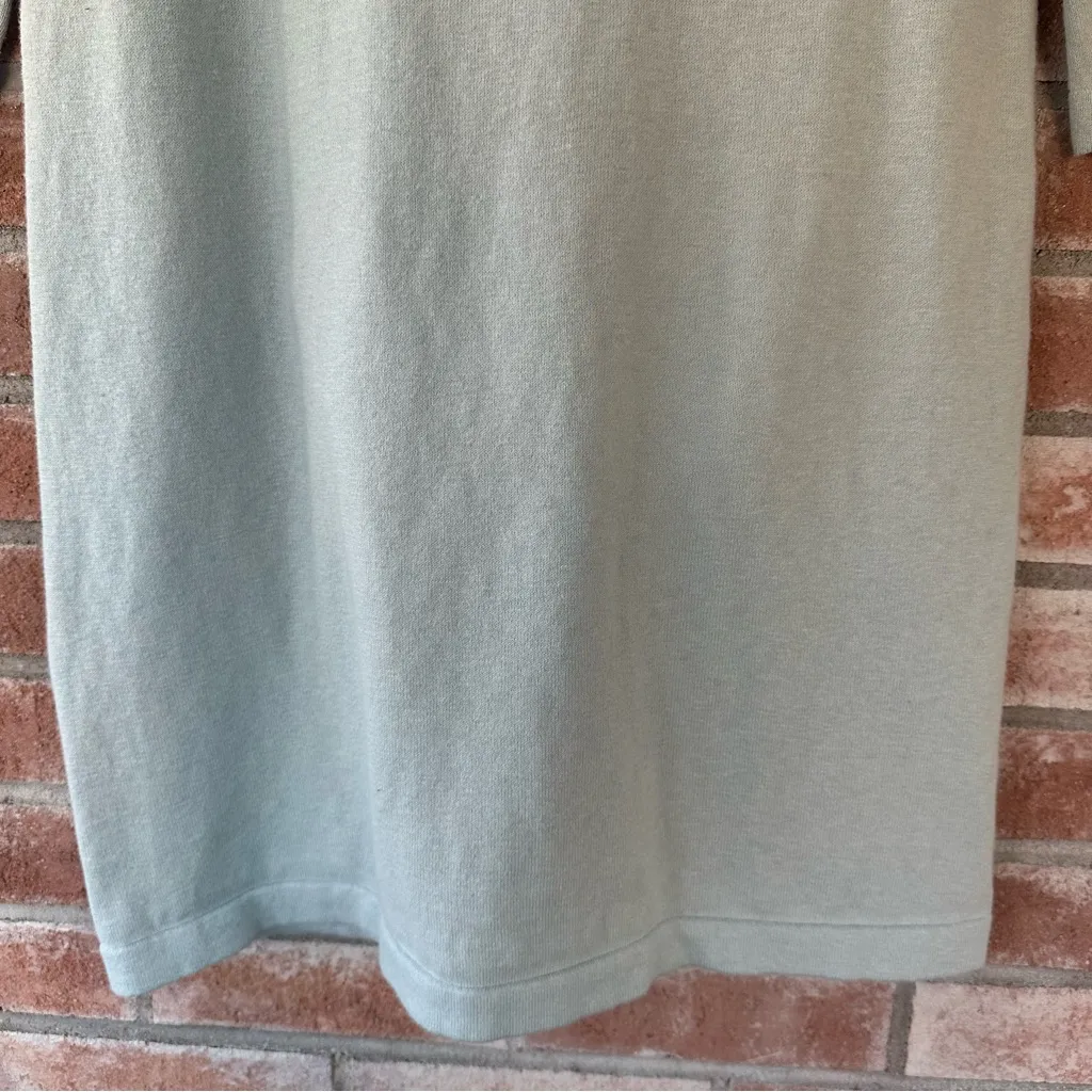 Tyler Boe Kim Cowl Neck Sweater Dress Cotton Cashmere Blend Womens Small Blue - Image 10