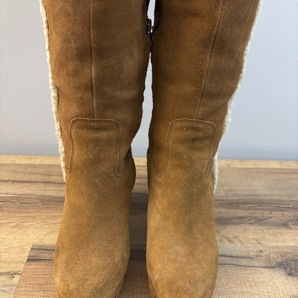 Denim & Supply Ralph Lauren Callen Suede Knee High Platform Boots Women’s - Image 3