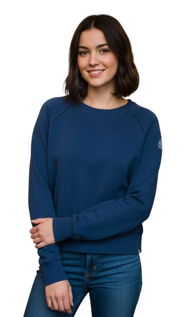 Tasc Performance Blue Varsity Bamboo Sweatshirt L Breathable UPF 50+ Size L - Image 1