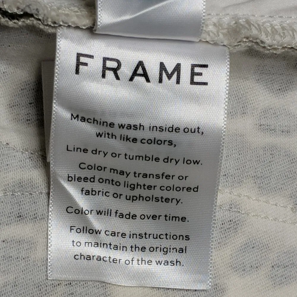 Frame Ali Leopard High Rise Cigarette Jeans Skinny Crop Animal Print 31 New - Image 12