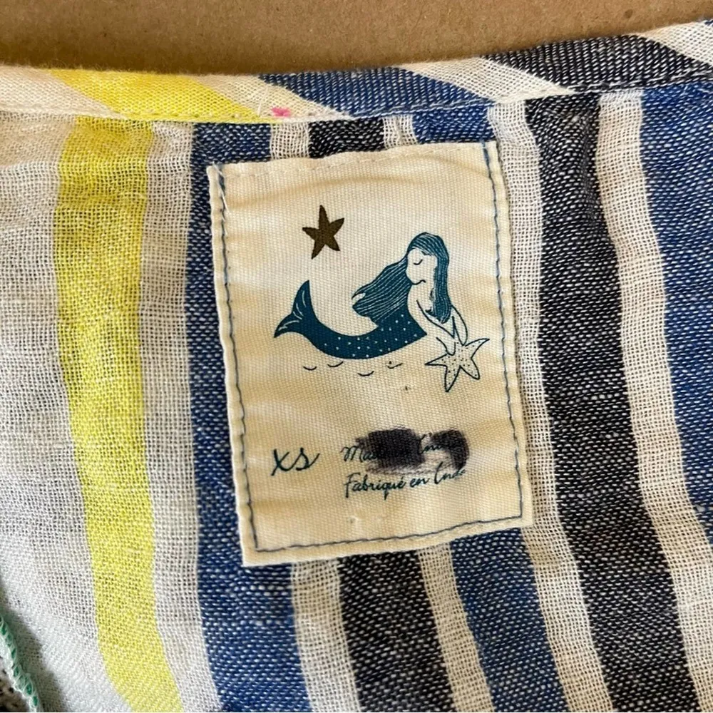 Anthropologie Mermaid Striped Popover Top - Image 9