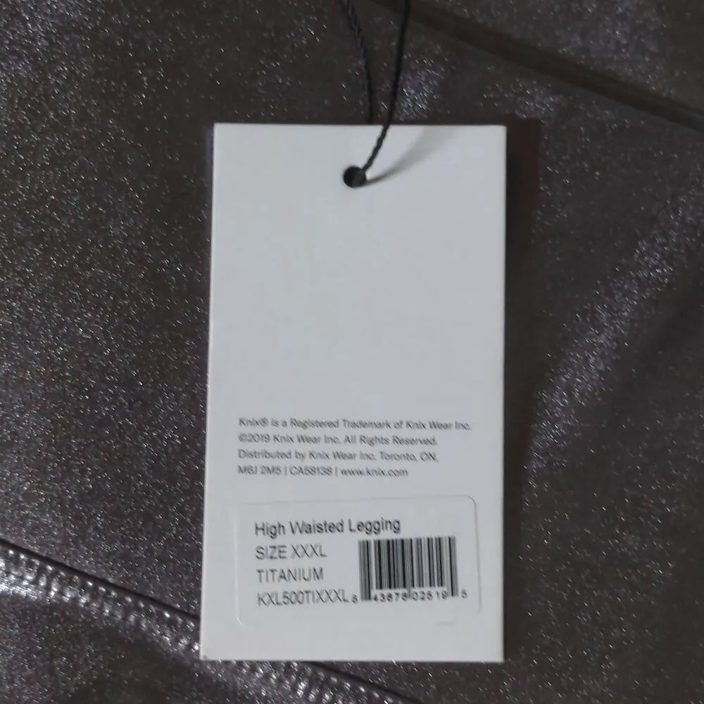 Knix x The Birds Papaya Legging in Titanium (Silver) – Size XXXL – NWT Silver - Image 9