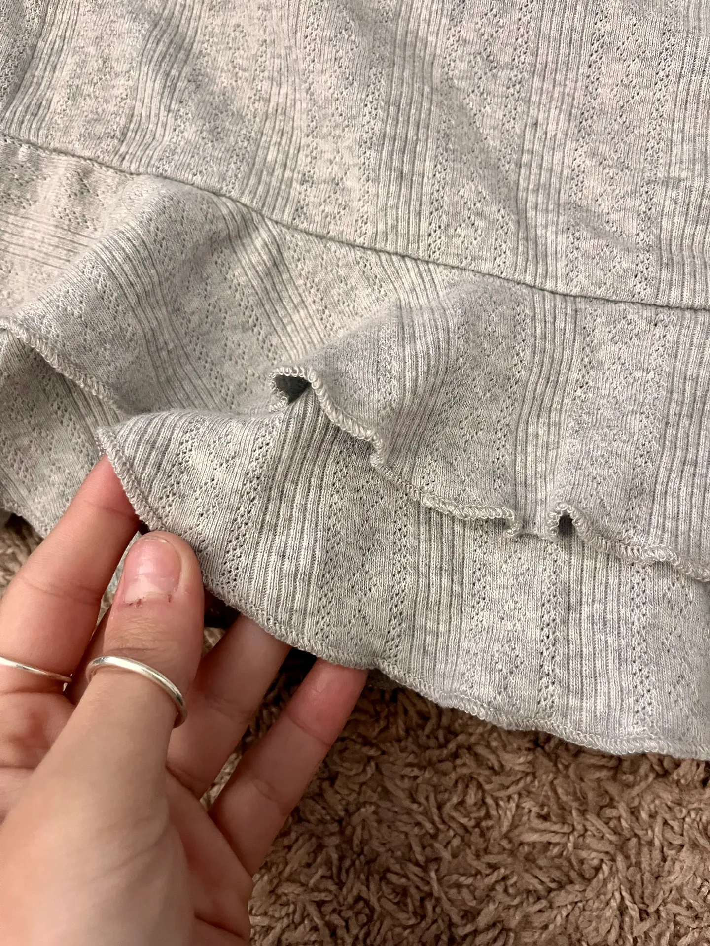 Grey Mini Skirt - Image 4