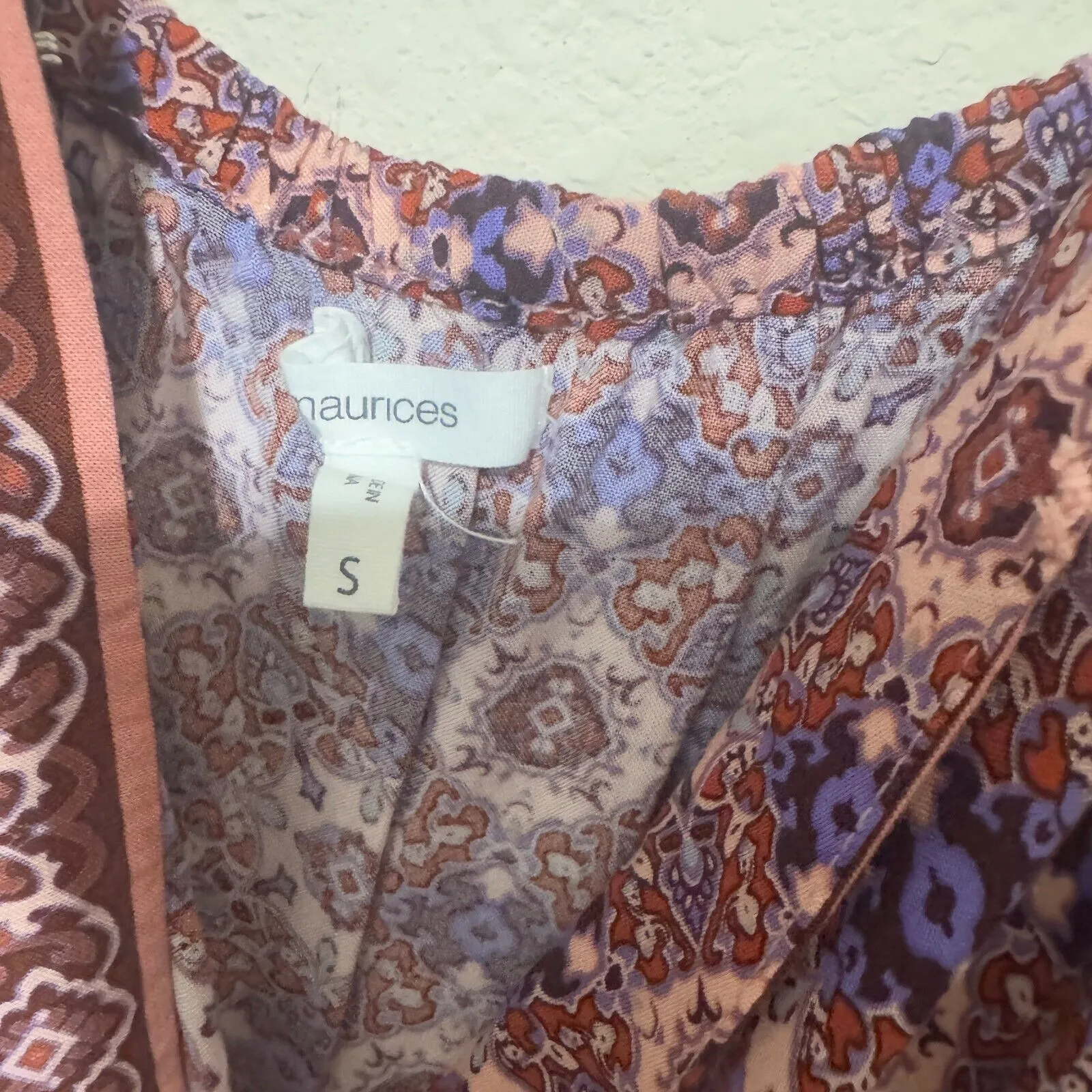 Maurices Dress Womens S Pink Maxi wrap sleeveless boho resortwear cruise - Image 6