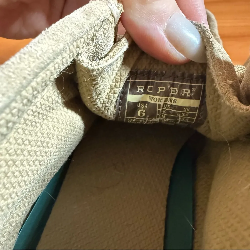 Roper Gum Sole Chukka Sand Tan Suede Lace Up Western Shoe Comfort Desert Sticker Size 6 - Image 6