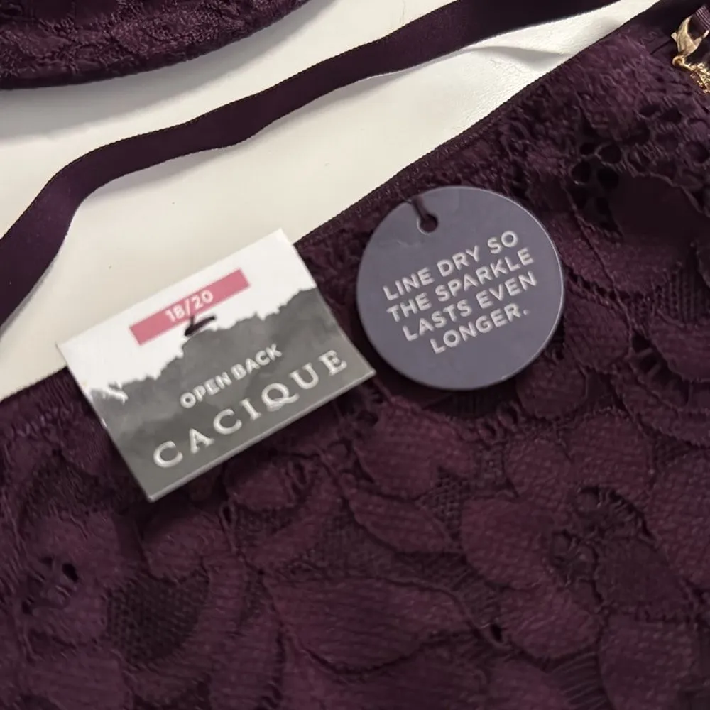 Cacique Purple  Lace set Intimates NWT - Image 5