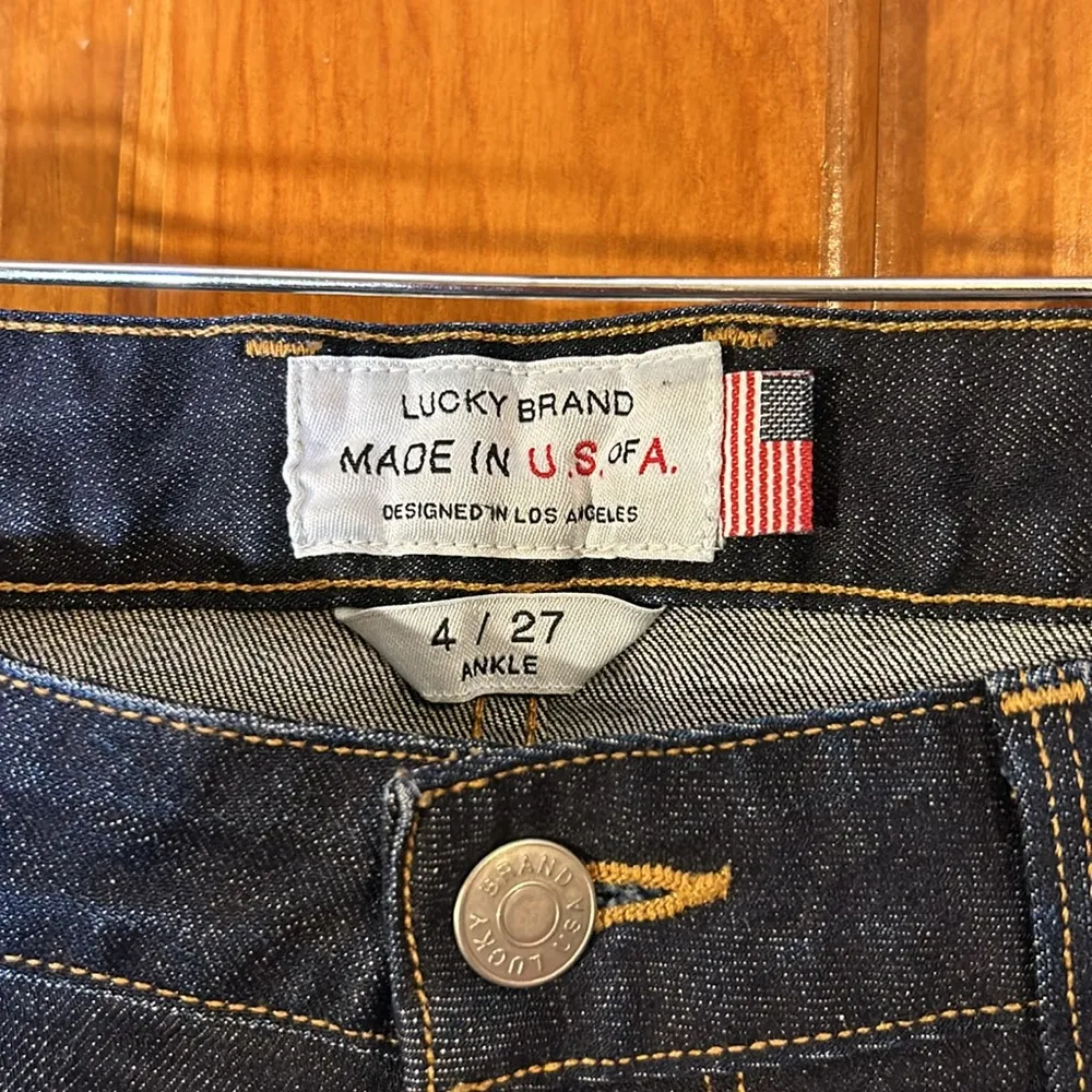 Lucky Brand White Oak Cone Denim Dark Wash Loita Boot 4/27 USA -NWOTS - Image 2