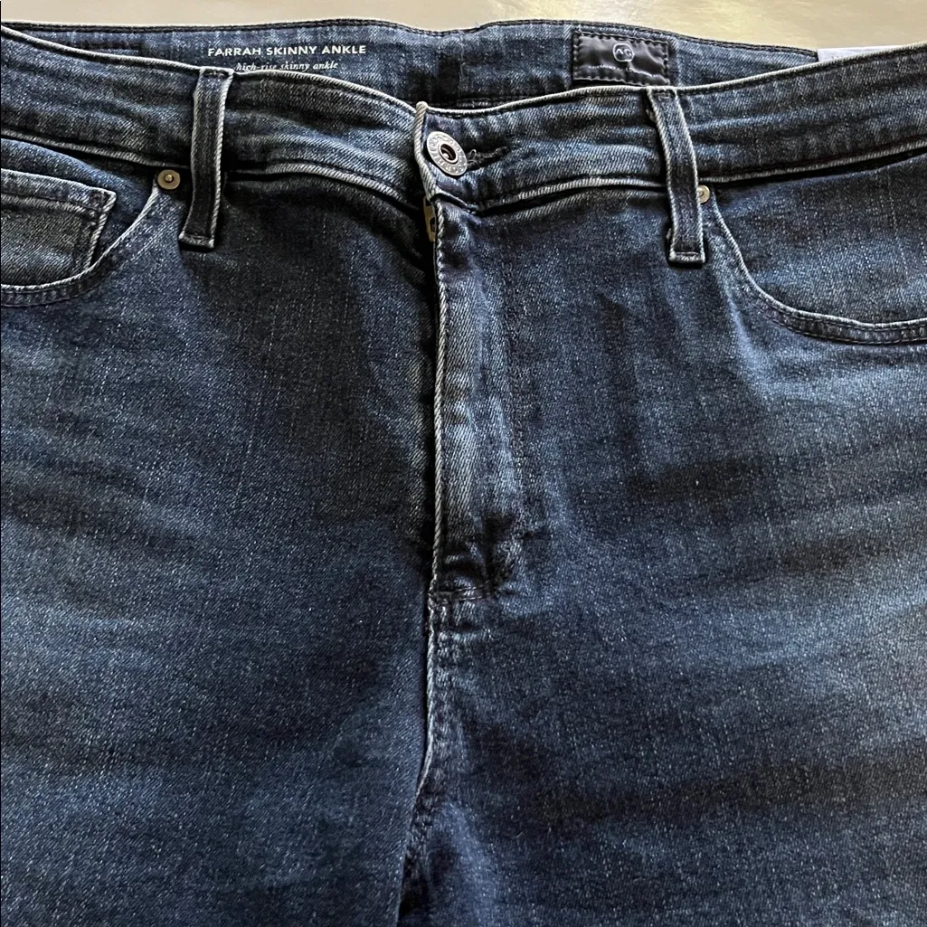 Ag Adriano Goldschmied Farrah Skinny Ankle High Rise Size 31R - Image 15