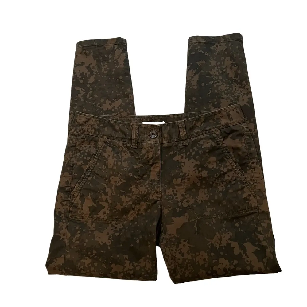 Ann Taylor Loft Marisa Camo Twill Skinny Pants, Sz 6 - Image 10