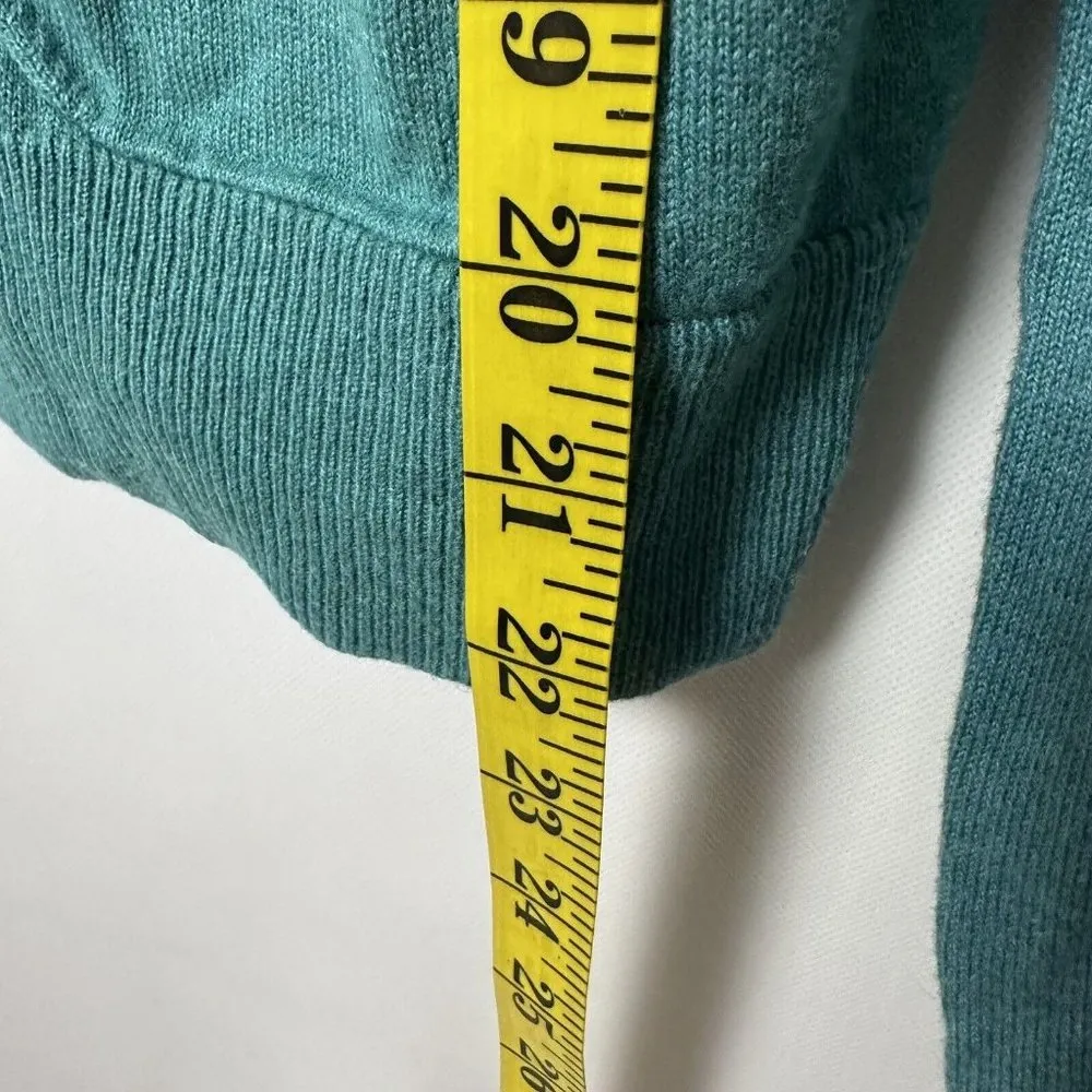 Eddie Bauer Womens Cardigan Sweater Cashmere Blend Crew Neck Pockets Medium - Image 6