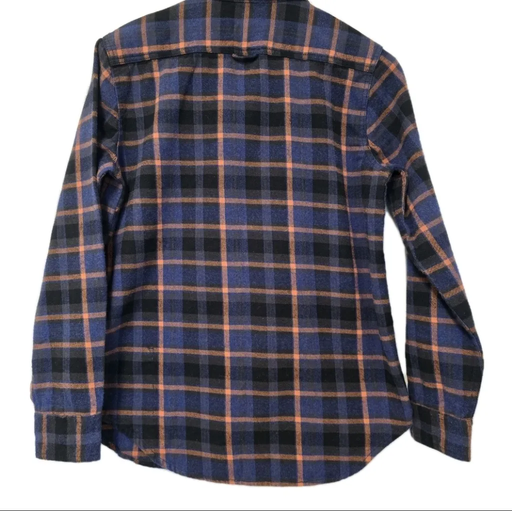 Prana Women's Golden Canyon Flannel Rich Sapphire 1967041 Size Medium Western - Image 2