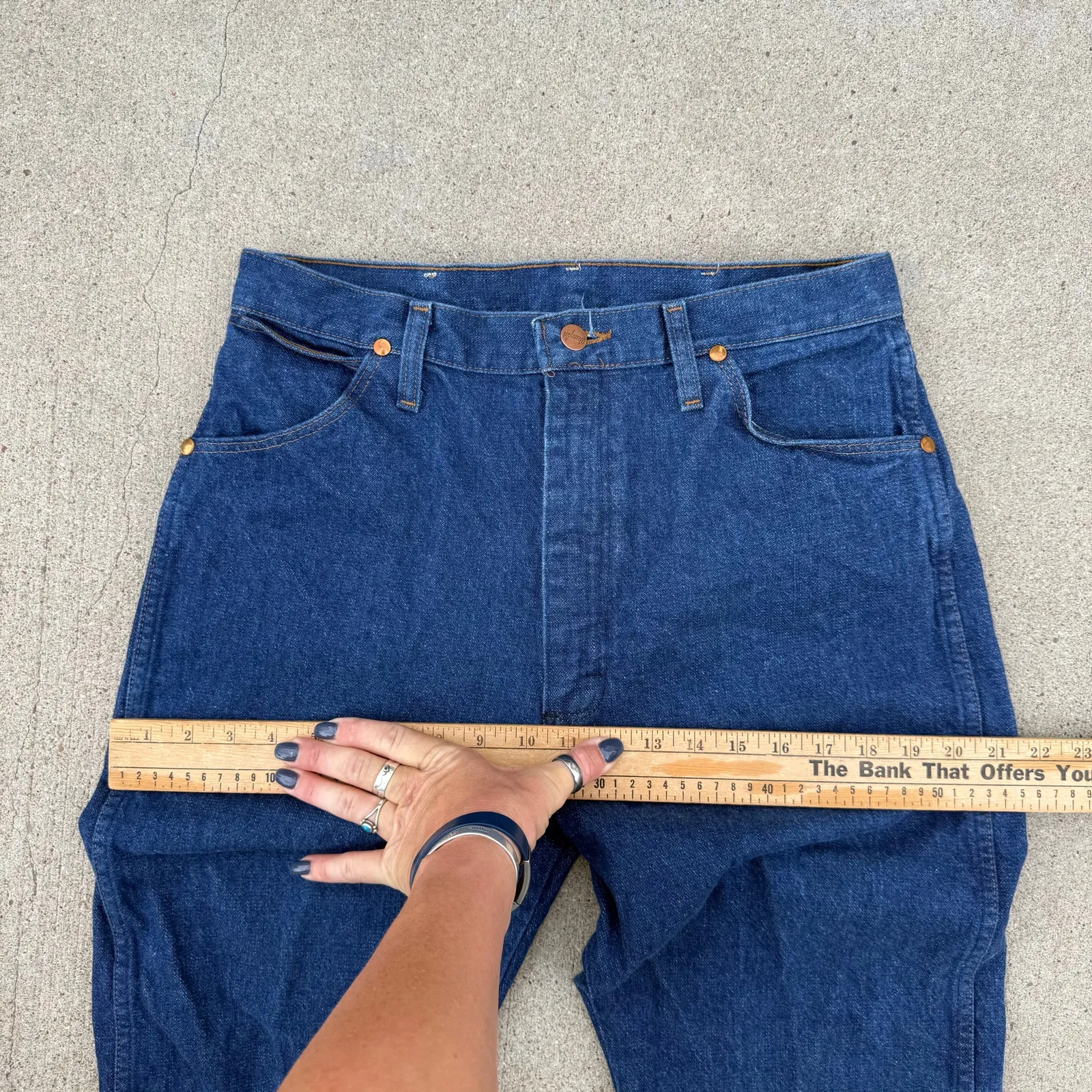 Y2K Wrangler 14MWZG Women's Cowboy Cut Slim Fit Blue Jeans 13x32 - Image 8