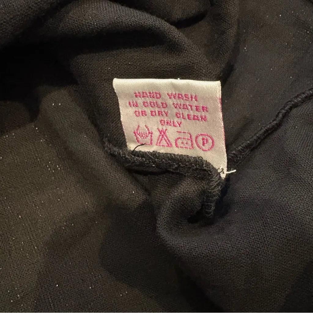 NWT, Vintage Funky People Black Metallic Floral Detail Halter Dress, Sz S - Image 13