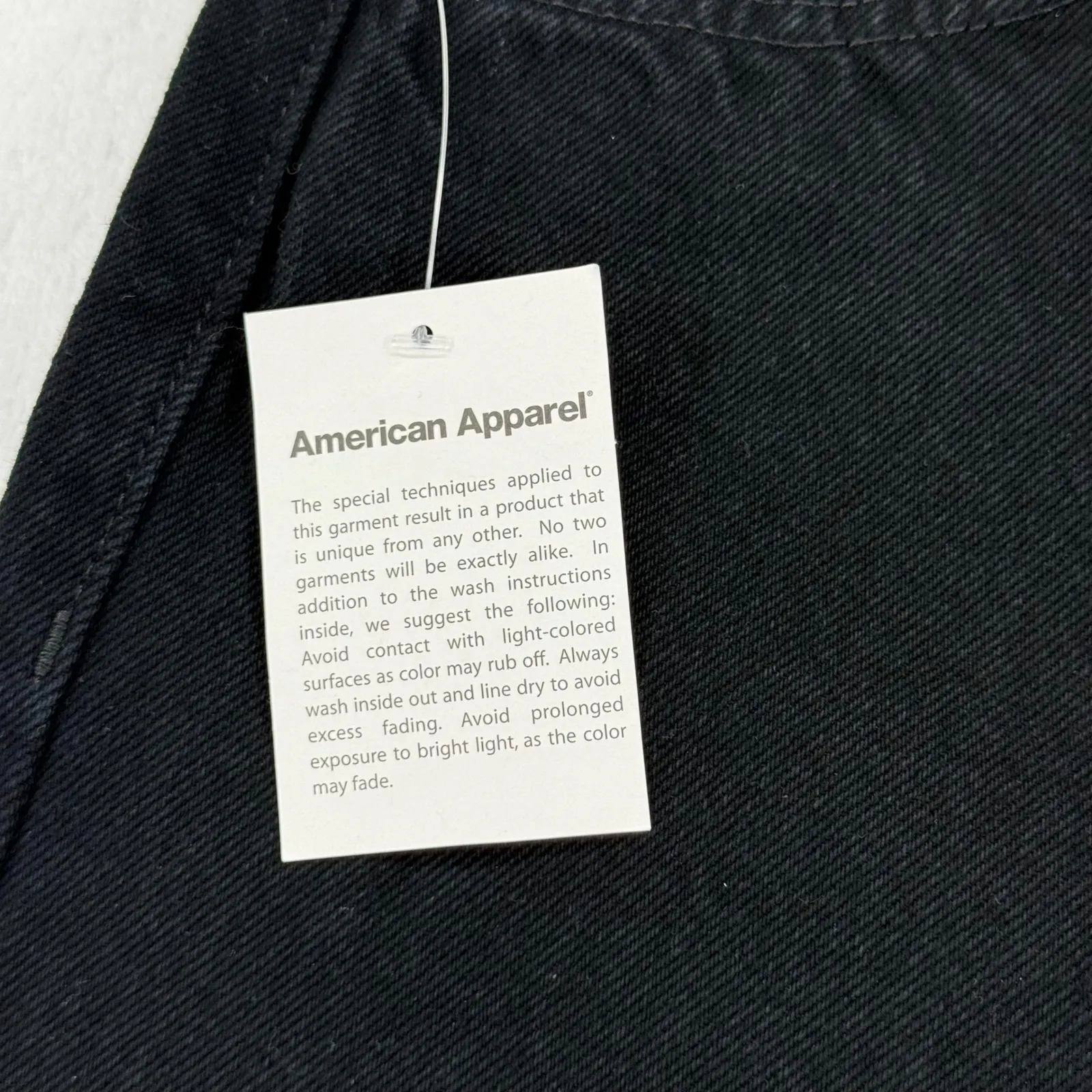 American Apparel‎ The High Waisted Jean Denim Black Size 27 Women's pants - Image 6