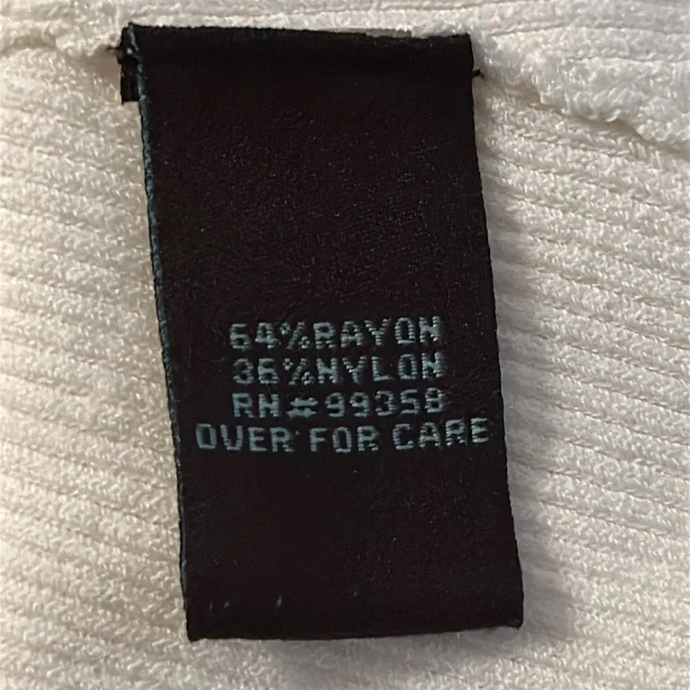 Camille La Vie White Fitted Ribbed Tank Top Rayon Nylon Large Capsule Minimalist - Image 9