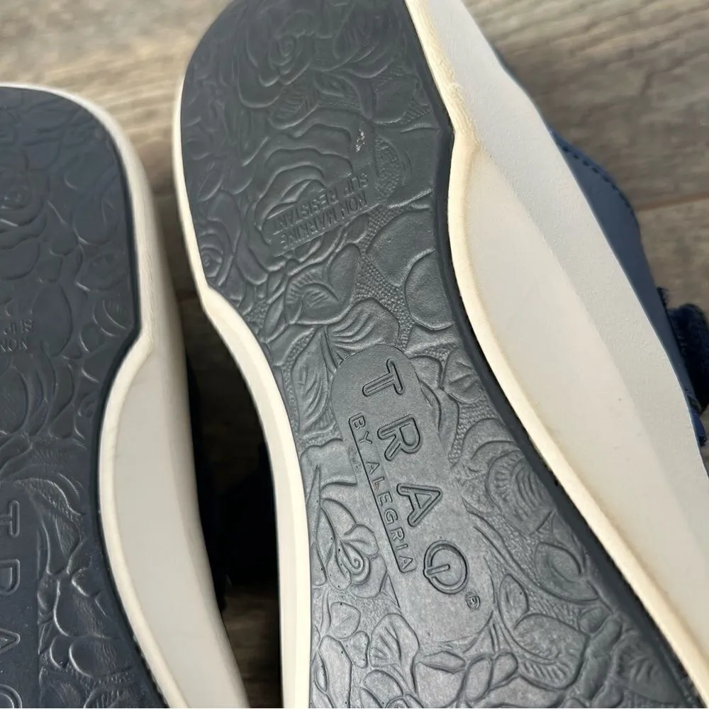 Alegria Traq Qutie Crochet Navy Mary Jane Walking Shoes Size 41 US 10.5 Smart Blue - Image 10