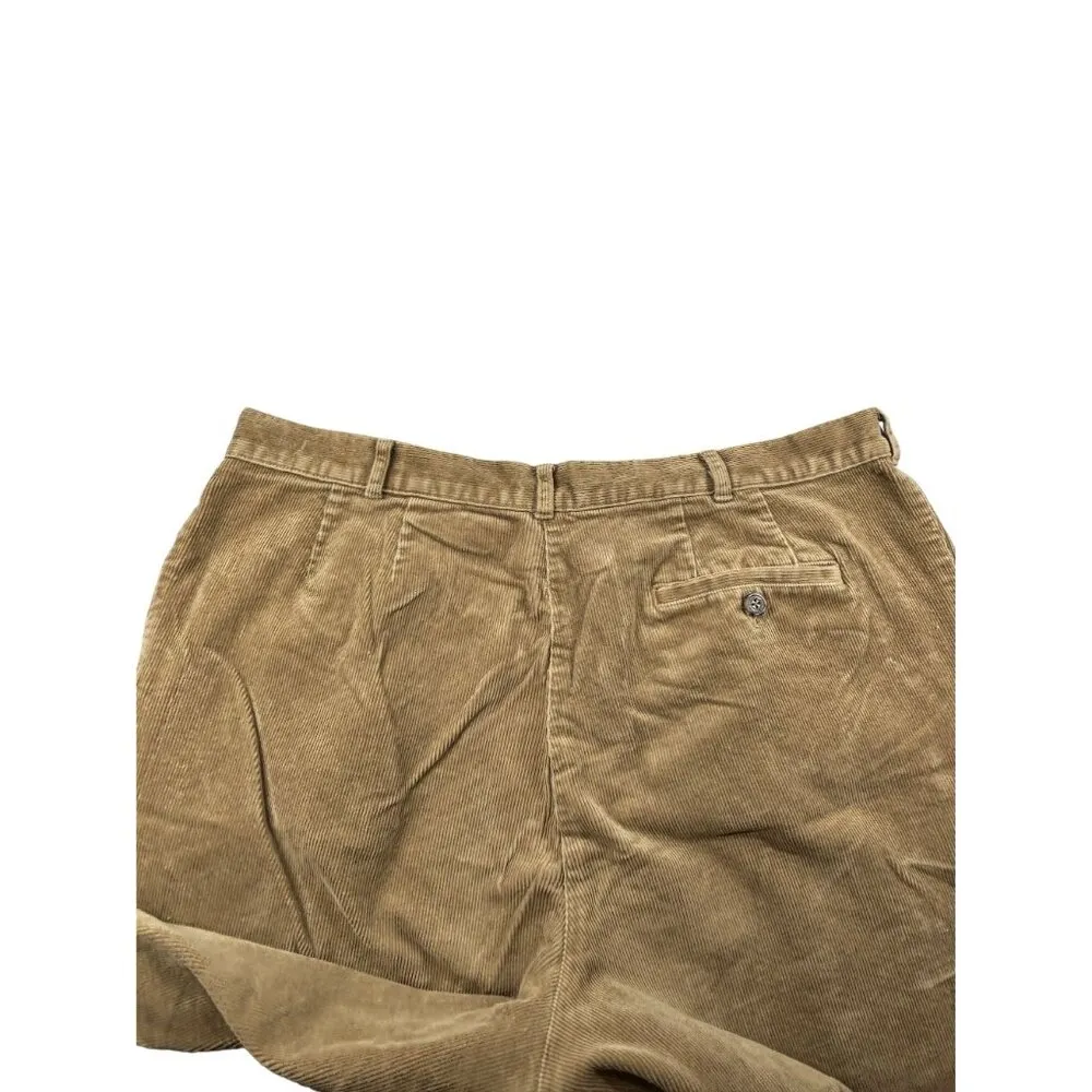 VTG L.L. Bean Corduroy Pleated Pants Womens 16 P Educore High Rise Drop Crotch - Image 6