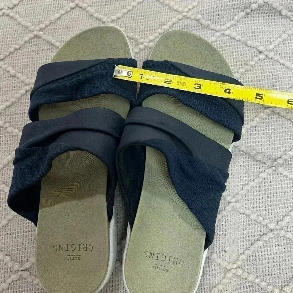 Earth Origins Giana Slip On Comfort Walking Sandals in Navy Blue, Women’s Sz 7.5 - Image 10