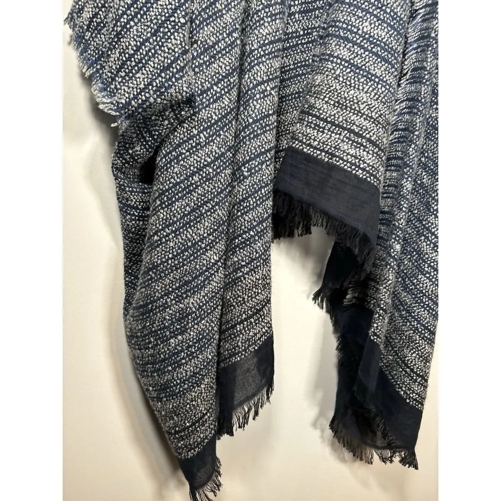 FREE PEOPLE All I Need Cozy Hooded Duster Lagenlook Boho Navy Blue Cardigan Soft - Image 3