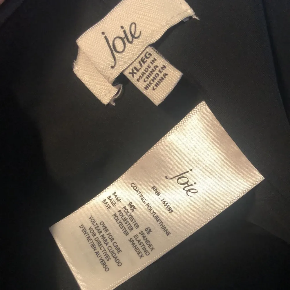 Joie Limited Edition Faux Leather Legging Pant Size XL Black #JM1022CO Stretch - Image 6