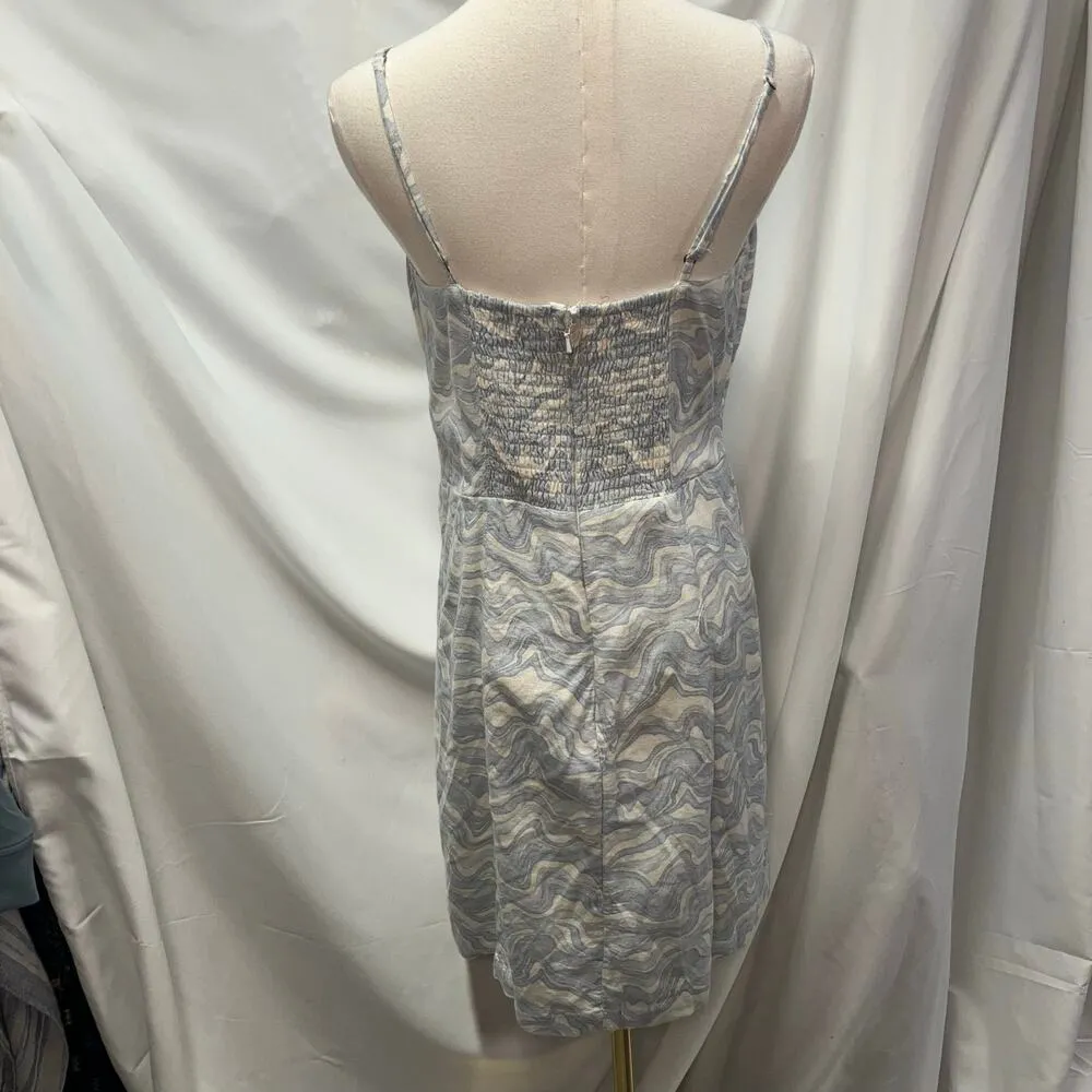 Abercrombie & Fitch Corset Lined Linen Blend Sheath Mini Dress Women Medium Tall - Image 6