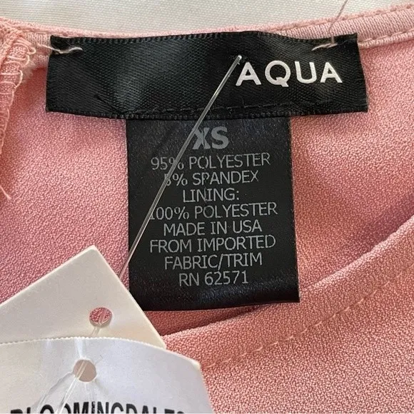 NWT Aqua Pink Crepe‎ Bell Sleeve Mini Dress Size XS - Image 6