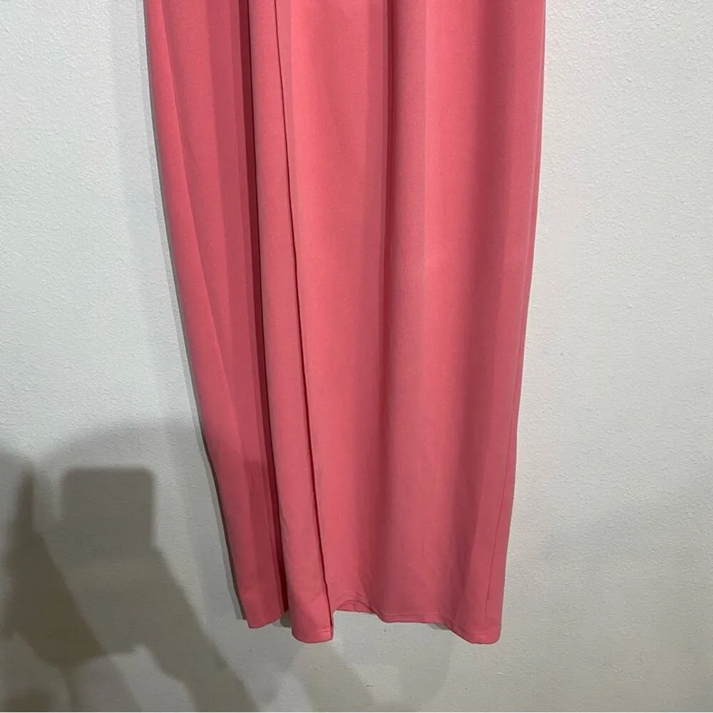 Clothing Obsessed Company Pink Curvy Fit Midi Halter Dress Sz 3XL NWT - Image 3