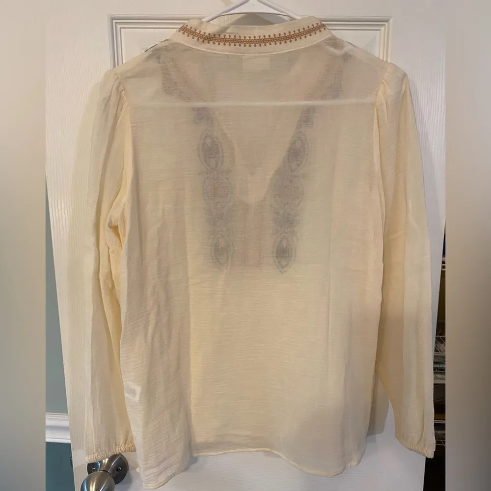 Spartina 449 | Analyn Embroidered Tunic, Ashley River, Size XS - Image 5