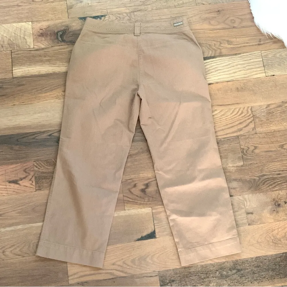 Woolrich Dark Khaki Cropped Capri Cotton Pants Size 4 - Image 6