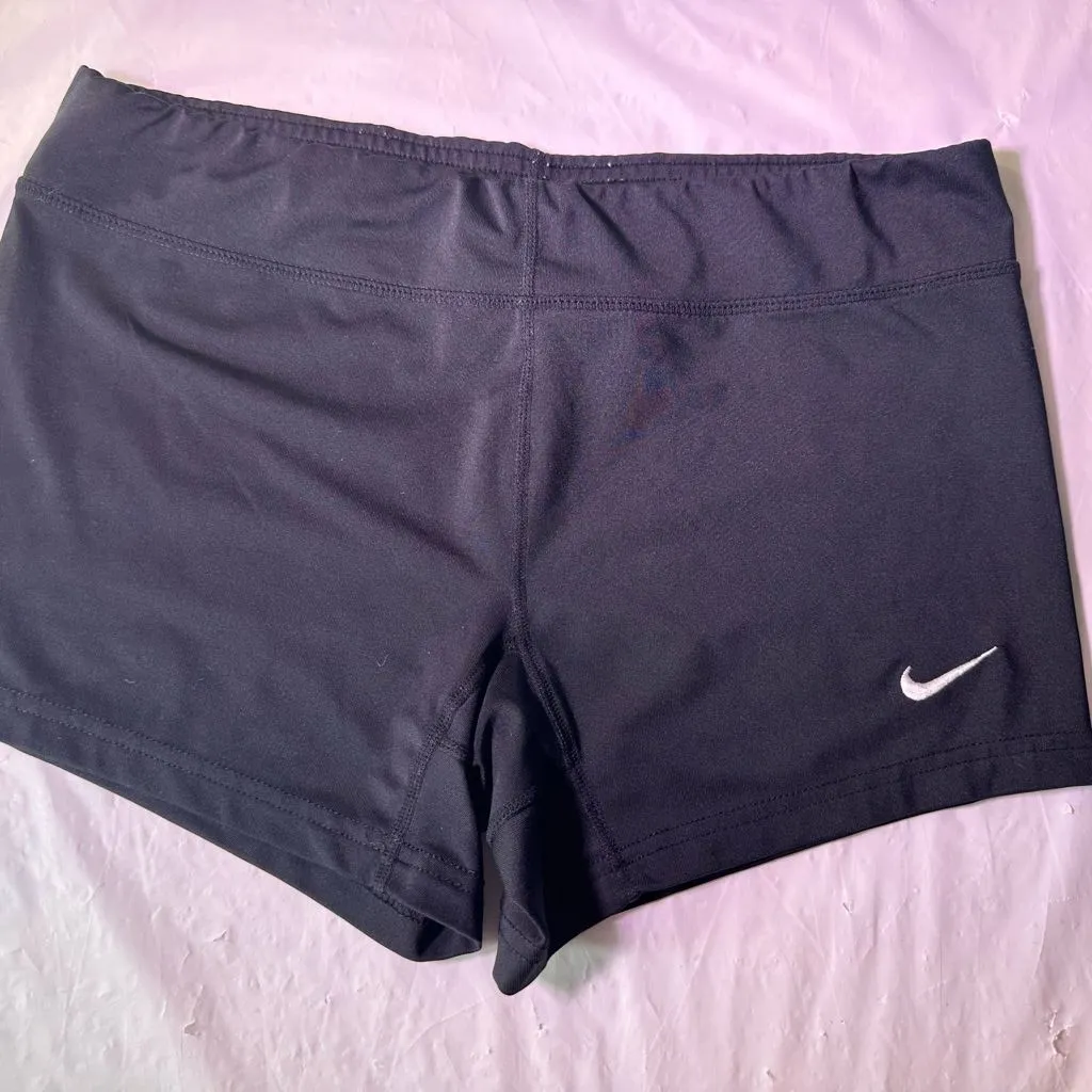 Nike Women's Deep Blue Athletic Shorts - Image 2
