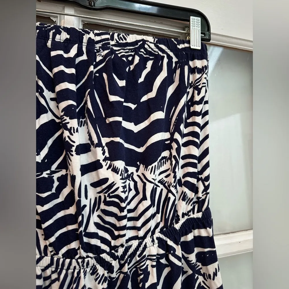 Lilly Pulitzer Blue White Oh Cabana Boy Umbrella Sleeveless Dress Size Small S - Image 3