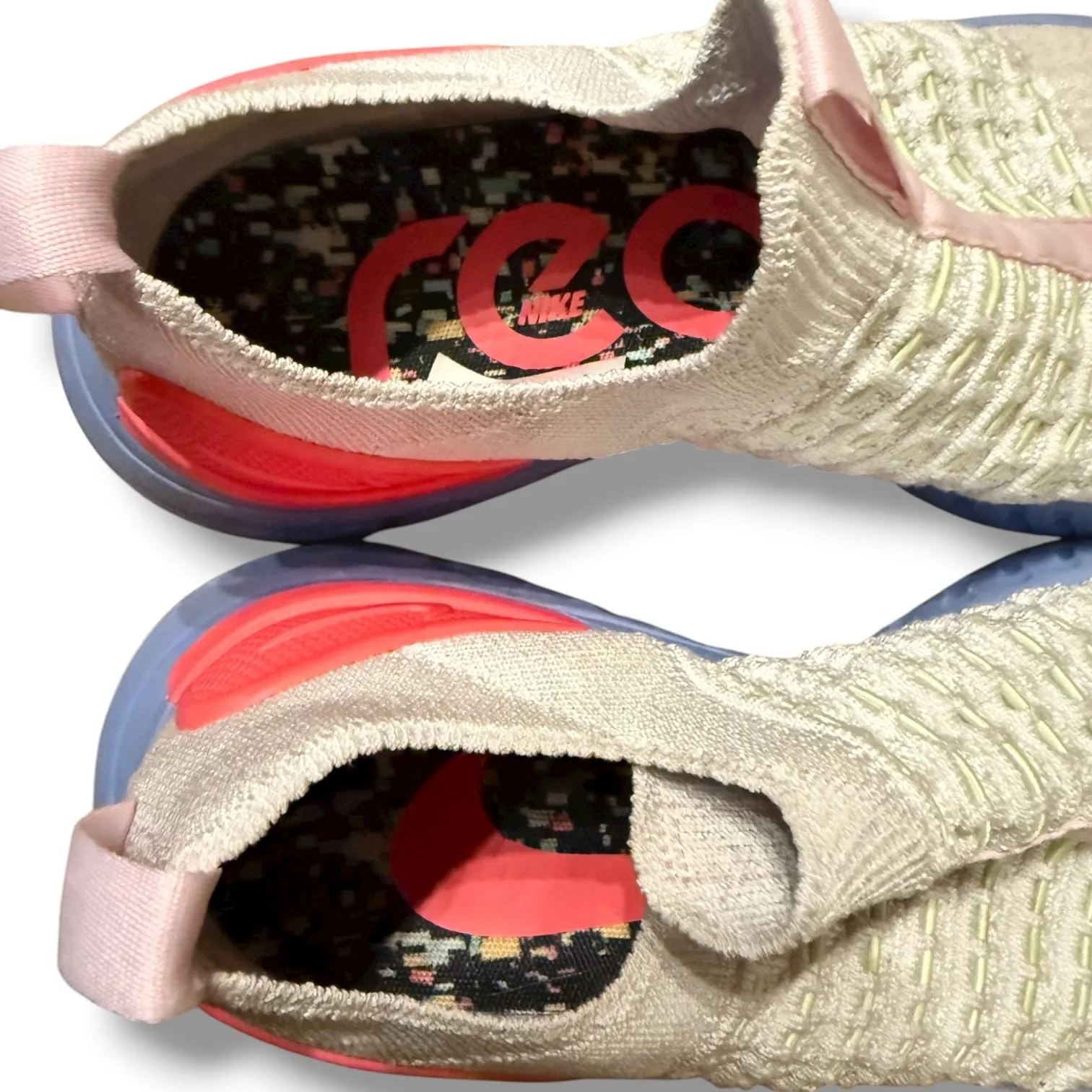 Nike React‎ Phantom Run Flyknit 2 Sneakers Women's 8.5 Pink Slip-On Running Gym - Image 6