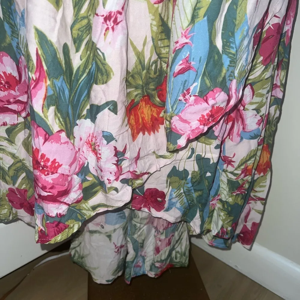 RACHEL ROY NWT Size Small Floral Wrap Skirt, Ruffles, High/Low - Image 2