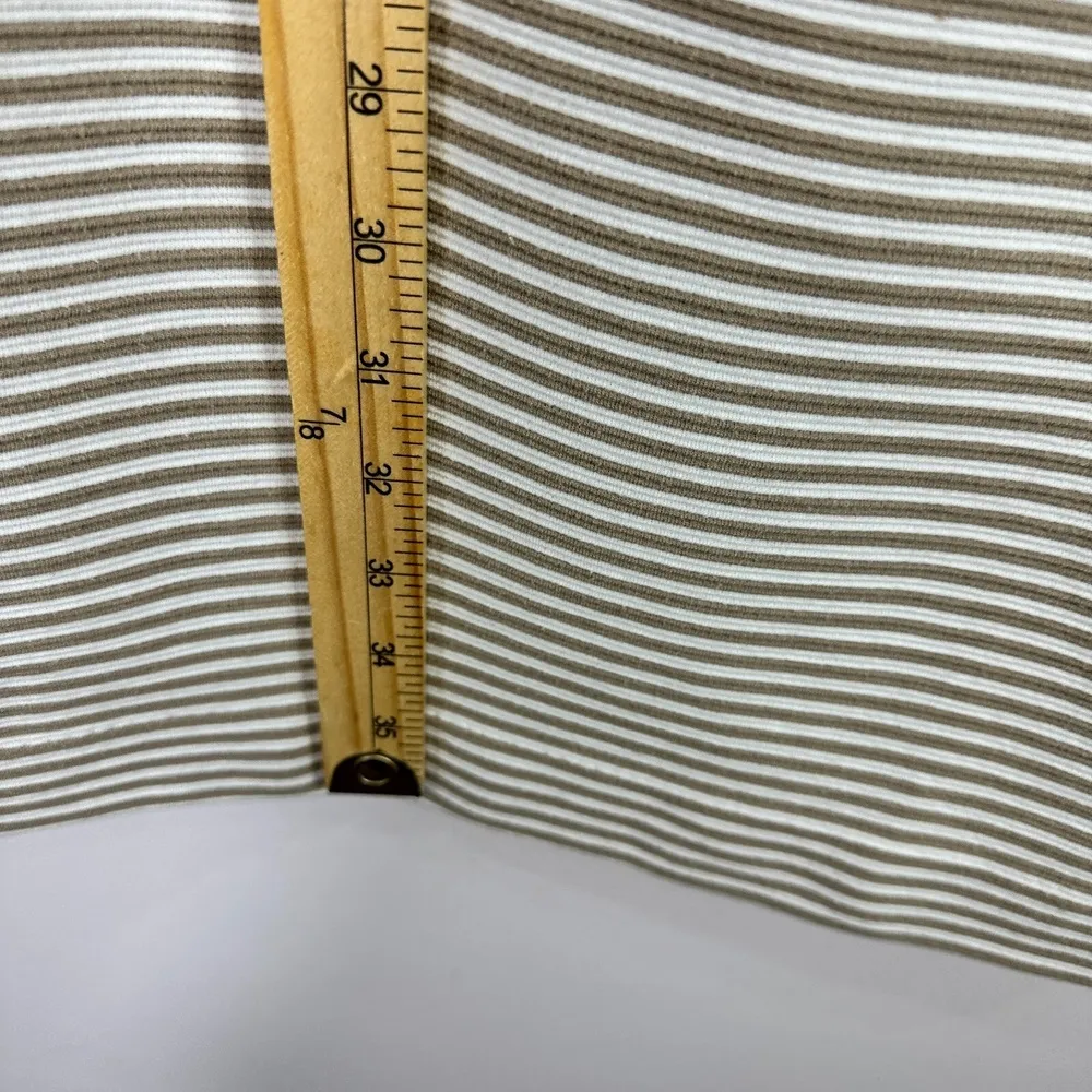 Banana Republic Sheath Dress Size 2 Sleeveless Striped Neutral Preppy Minimalist - Image 4