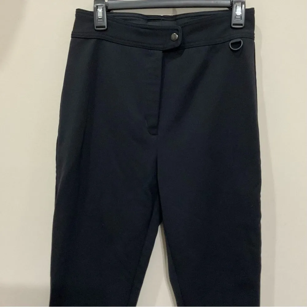 Vintage Stirrup Ski Pants Black Ladies Sz 12 Long Wool Blend Tall Outdoor - Image 2