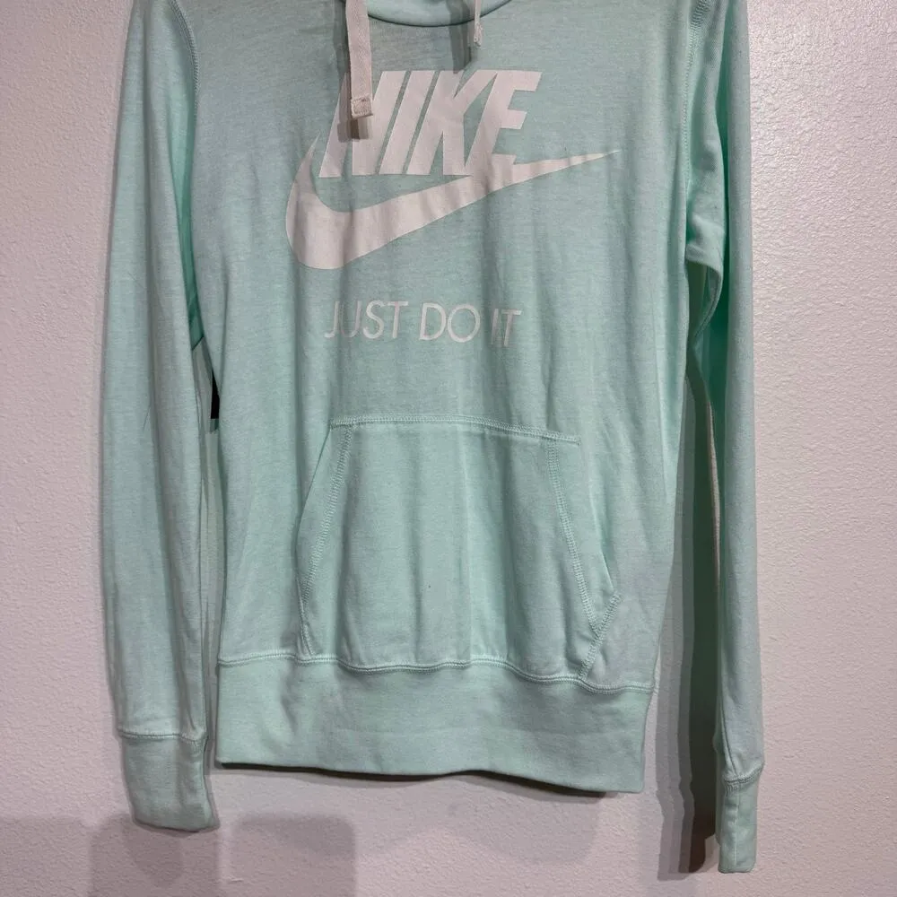 Nike  Mint Green Cowl Neck Hooded Pullover Sz S NWT - Image 3