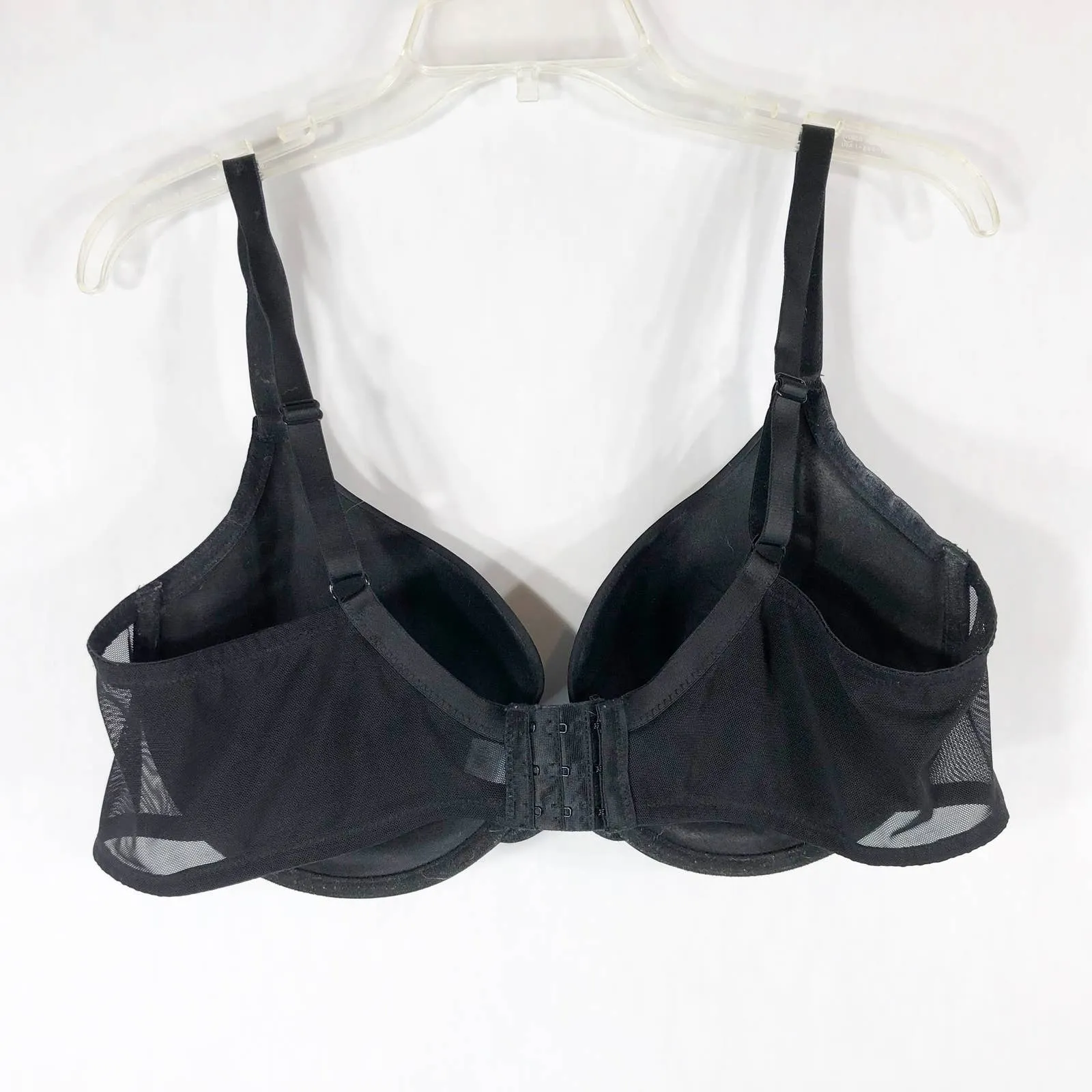 Adrienne Vittadini 42D Bra Black Underwire Support Stretch‎ Plus Unpadded 828 - Image 8