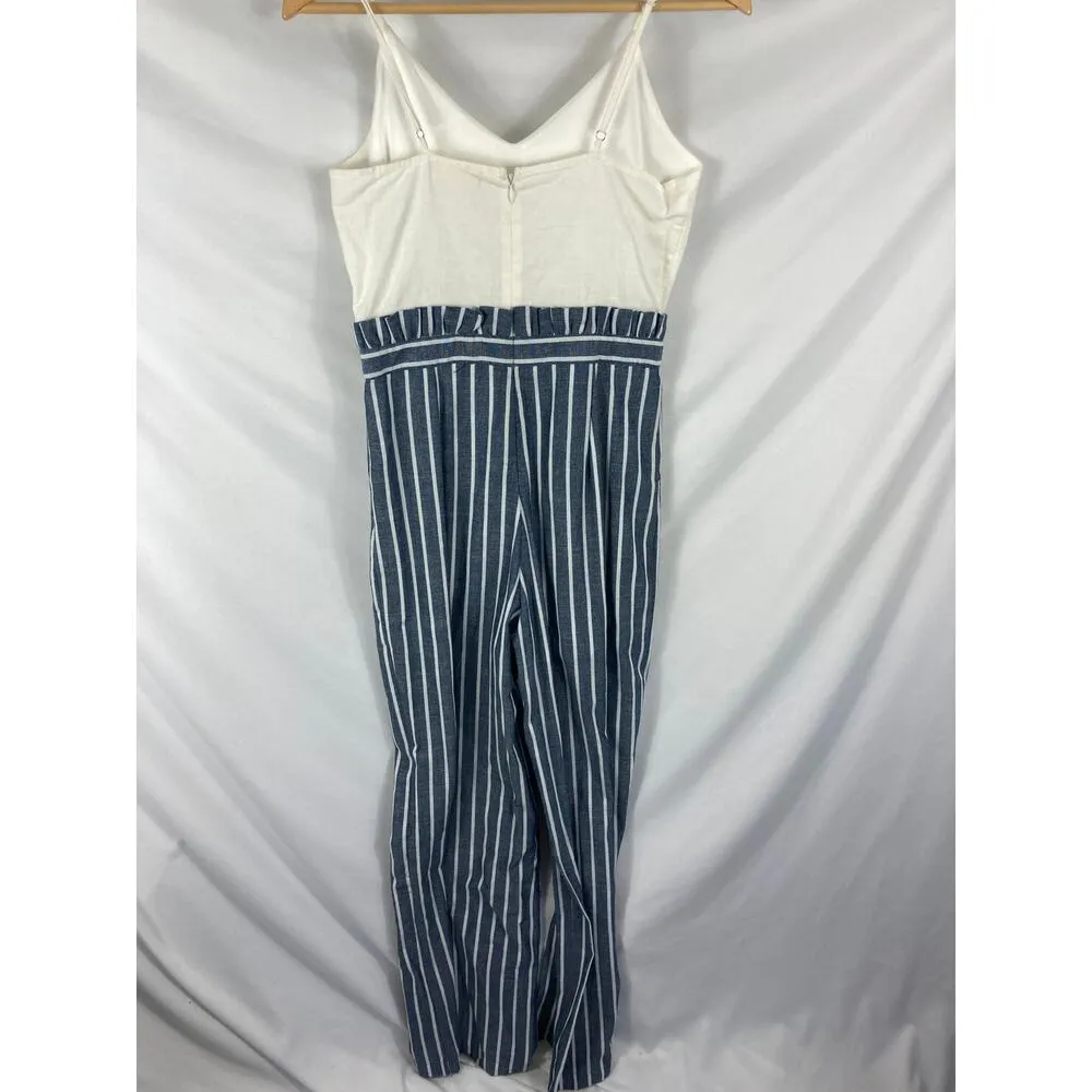 Altard State Linen Blend Stripe Jumpsuit Size Small - Image 8