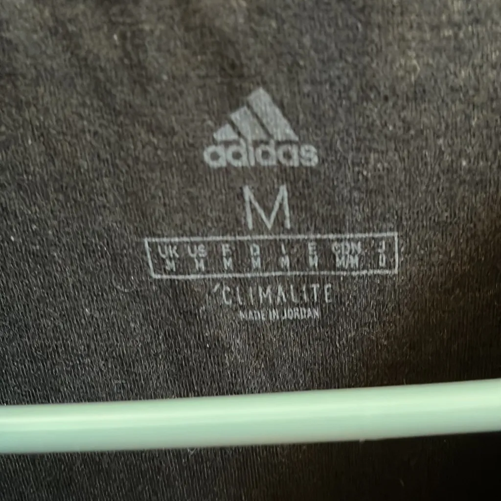 Womens medium climalite adidas white and black tshirt - Image 3