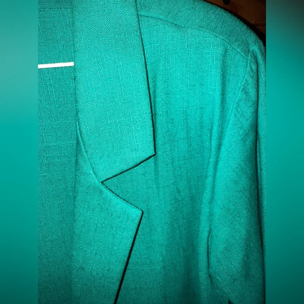 Vintage 80s Joanna Green Cropped Blazer with Short Sleeves - Image 7