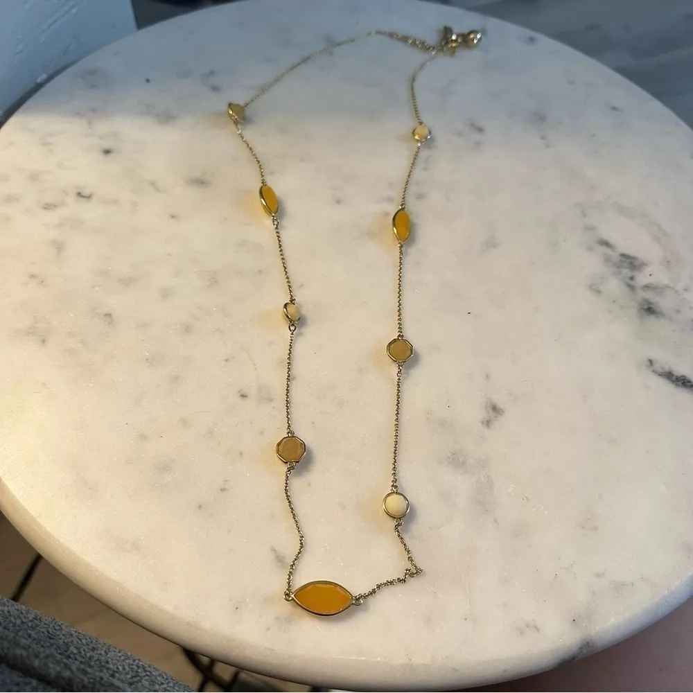 Kate Spade New York Yellow & Gold Beaded Necklace - Image 6