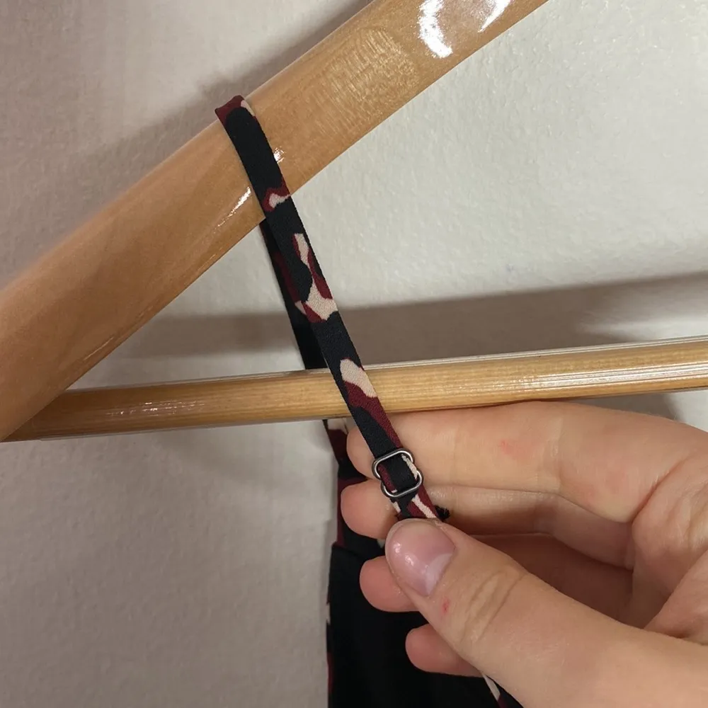 Peyton Jensen Colton leopard asymmetrical hem dress in rust black combo size XS - Image 77