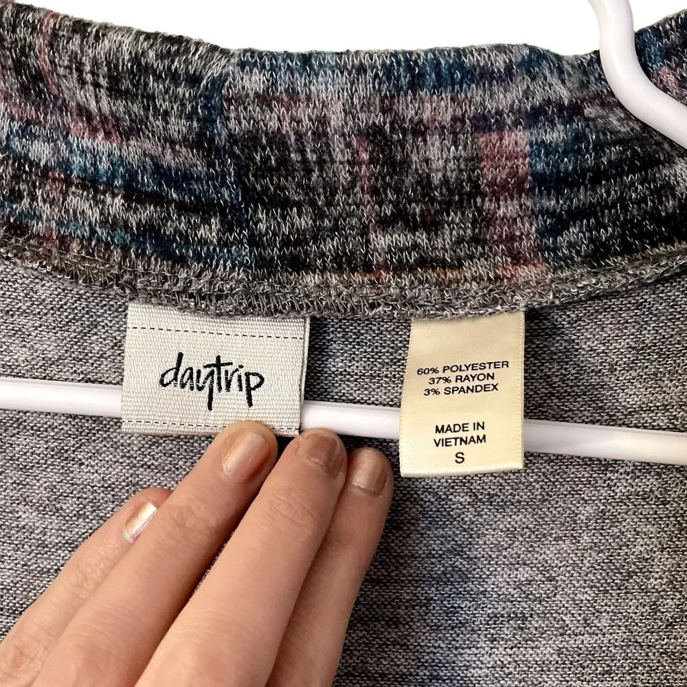 Daytrip unicorncore purple blue and gray cardigan pockets comfortable casual - Image 5