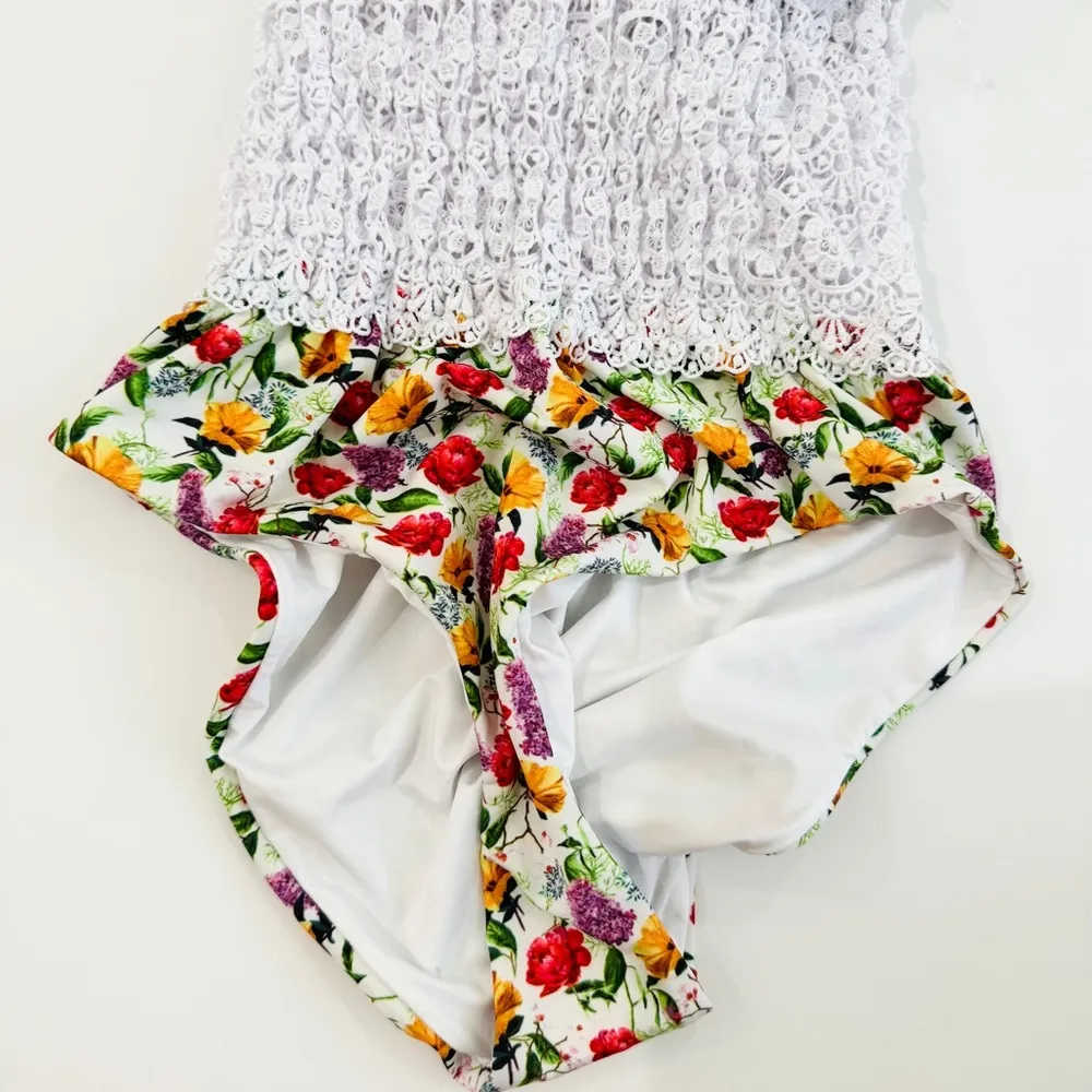 Charo Ruiz Ibiza Rola One Piece Swimsuit in White Bonita size M NEW Size M - Image 5