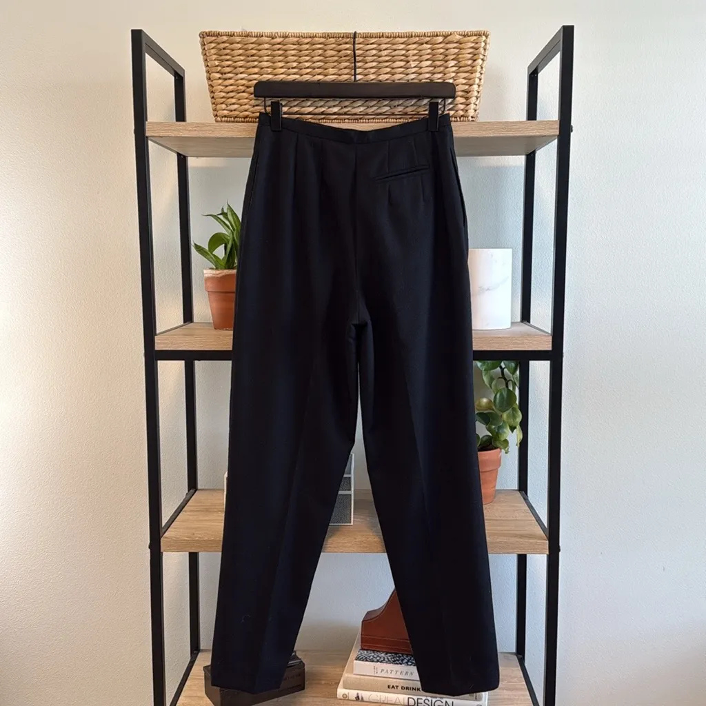 Harve Benard Sport High-Rise 100% Wool Woven Career Dress Pant Trouser Pocket - Image 4